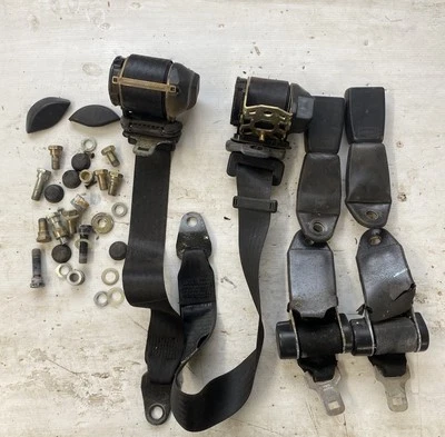 Porsche 944 Turbo 951 S2 968 Partial Front And Rear Seat Belt Lap Belt Set Kit - Image 1 of 4