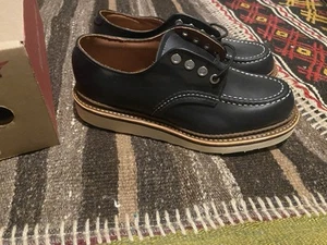 Men’s Red Wing Heritage 8106 Moc Toe Classic Oxford 5 D Black Chrome Leather - Picture 1 of 6