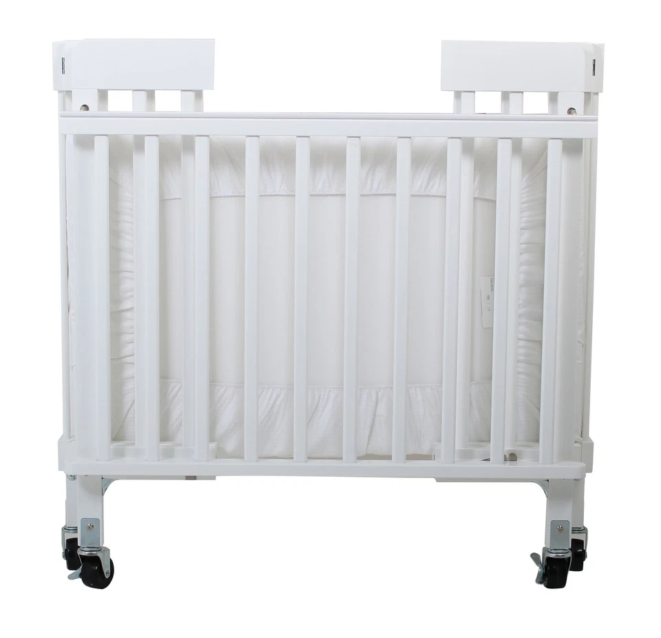 Valco Baby Stowaway Foldable Wooden Cot White