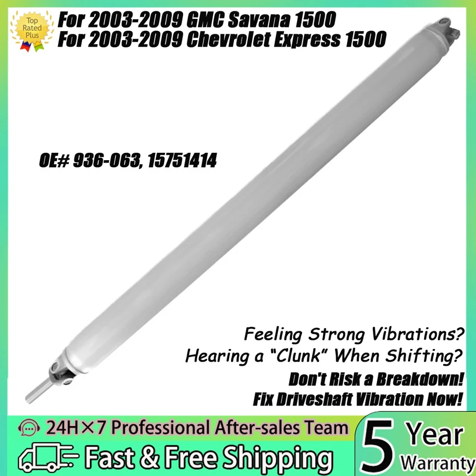 Rear Drive Shaft Assembly For 2003-2009 Chevrolet Express GMC Savana 15751414 Foto 1 de 4
