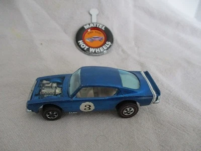 Hot Wheels 1969 Red Line Original Redline Series King Kuda Blue Body White Int - Image 1 of 4