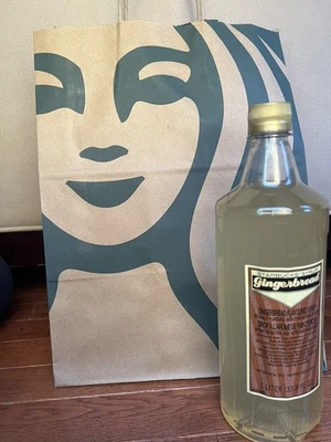 New 2025 Holiday Release Starbucks Gingerbread Syrup Best Buy 03/2026!