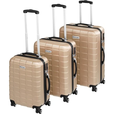 Kofferset 3 teilig Hartschale ABS Reisekoffer 3er Set Trolley Hartschalenkoffer - Bild 1 von 4