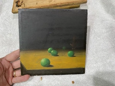 FRANK WHIPPLE Pintura Limas y Jarrón MODERNISMO LISTADO PEQUEÑA GEMA Foto 1 de 4