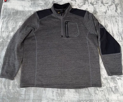 KLIM Jacket Mens 3XL Gray  1/4 Zip Mock Yukon Pullover Outdoor Polartec 4g - Image 1 of 4