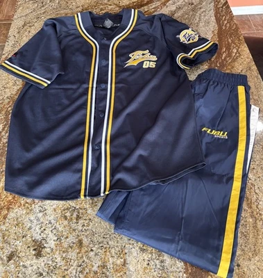 De Colección FUBU The Collection Traje de Pista Para Hombre XL Jersey Nylon Pantalones Foto 1 de 4