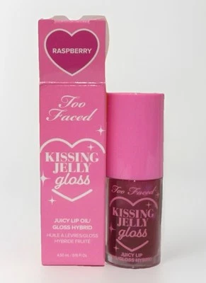 TOO FACED Kissing Jelly Gloss, Raspberry, 4.5 mL/.15 Fl Oz, New - Image 1 of 2
