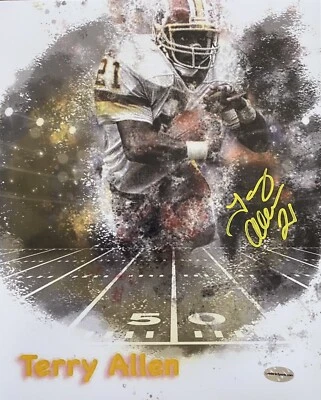 Терри Аллен Washington Redskins Legend с автографом 8x10 - Изображение 1 из 4