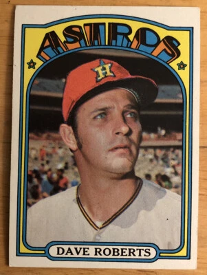 Tarjeta de béisbol 1972 Topps Dave Roberts #360 Astros lanzador grado medio Foto 1 de 2