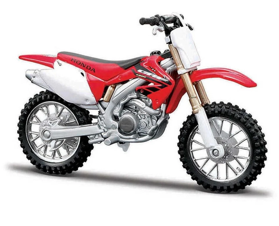 Bburago 1:18 Honda CRF 450 Toy Model Motocross Motorbike Dirt Bike Scrambler Red - Image 1 of 1