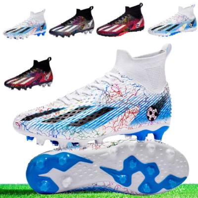 MARKENLOS Herren Fußball schuhe AG Stollen Nocken Fussball Stiefel Outdoor Indoor Sneaker*