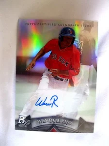 WENDELL RIJO RC 2014 BOWMAN PLATINUM REFRACTOR ROOKIE AUTOGRAPH-RED SOX AUTO RC - Picture 1 of 1