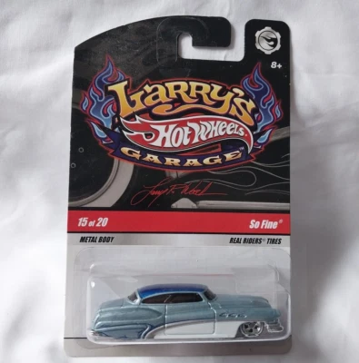 Hot Wheels Larry's Garage So Fine Real Riders azul  Foto 1 de 2