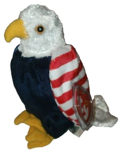 Ty Beanie Baby - SOAR the Patriotic Eagle (Exclusivo de Internet) 6" NUEVO MWMTs - Imagen 1 de 9