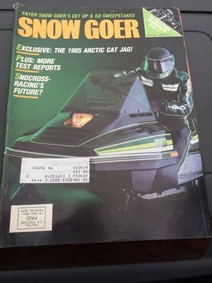 Dec Jan 1983 SNOW GOER snowmobile magazine Arctic Cat Jag COVER Yamaha Polaris + - Image 1 of 3