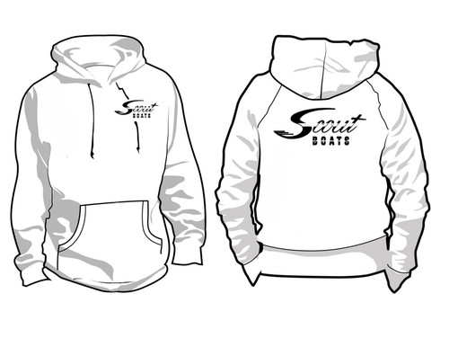 Scout Boats Ash Grey Hoodie Sweatshirt