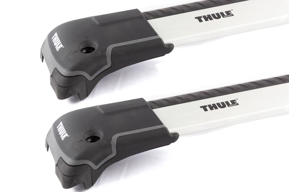 Thule AeroBlade Edge Silver Crossbars for Lincoln Aviator '03-'05 w/ Raised Rail — 第 1/1 张图片