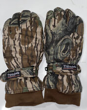 Thinsulate Camo Gloves Mens Large Hunting Insulated Leather Palm Full Finger