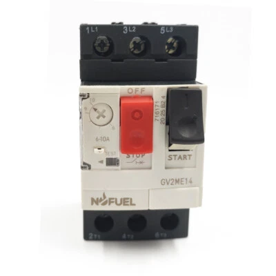 NOFUEL GV2ME14 6A-10A Motor circuit breaker manual Motor Starter Button GV2M Series