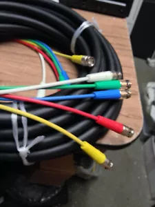Canare V5-3C Jacketed RGBHV Video Cable BNC/BNC or BNC/RCA 23FT...NEW - Picture 1 of 3