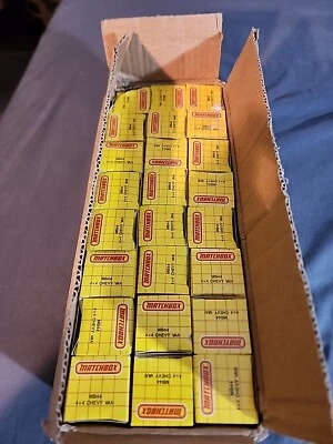 Full Case 24 - MATCHBOX #44 4x4 Chevy Van, White Body, Black Base, Racing Tampo - Image 1 of 4