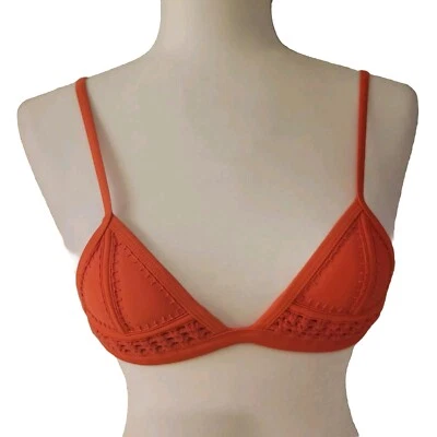 Triangl Women's Red Crochet Detail Bikini And Tankini Tops - Image 1 of 4