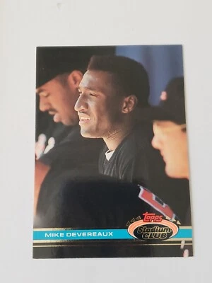 1991 Stadium Club Baseball #555 Mike Devereaux - Image 1 of 2