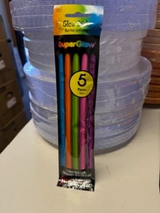 Amscan 5ct. Multicolor 8" Super Glow Sticks Party Favor Decoration Supply New!!! - Picture 1 of 2