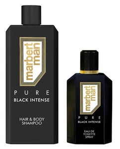 MARBERT Man Pure Black Intense Hair & Body Shampoo 400 ml  & EDT 125ml Duftset - Bild 1 von 1