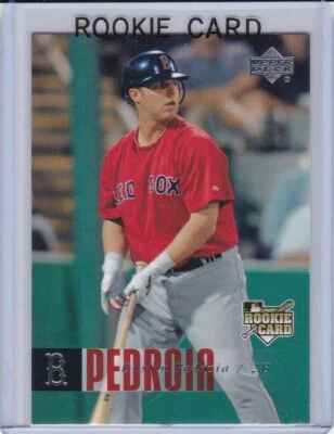 Tarjeta de novato Dustin Pedroia 2006 cubierta superior de béisbol Boston Red Sox $$ RC Foto 1 de 2