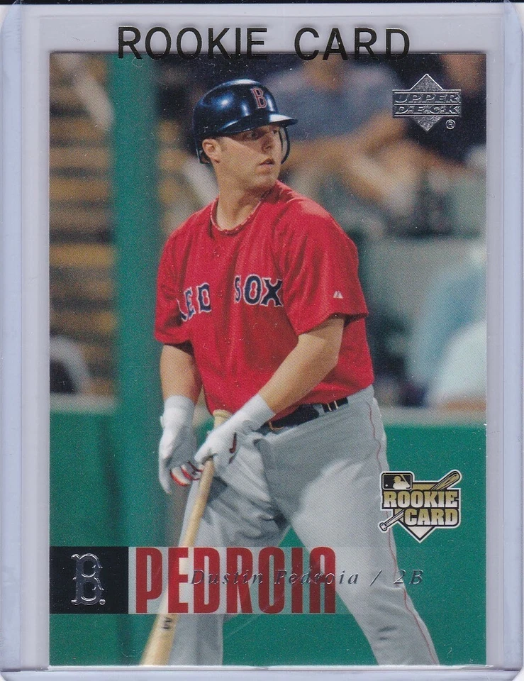 Tarjeta de novato Dustin Pedroia 2006 cubierta superior de béisbol Boston Red Sox $$ RC Foto 1 de 2
