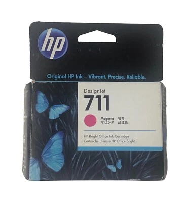 HP 711 29-ml Magenta DesignJet Ink Cartridge, CZ131A - Brand New - Image 1 of 2