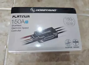 Hobbywing Platinum 150a V5 ESC Brand New Sealed 3-8S Helicopter Plane RC - Picture 1 of 2