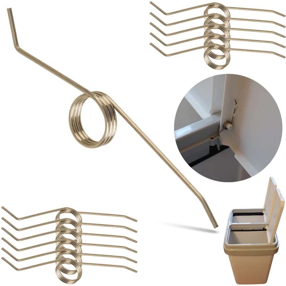 Schenkelfeder Mülleimer passend für Einzel Duo Trio Bin Abfalleimer Metallfeder - Bild 1 von 4