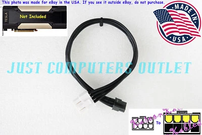 🔥 12" HP ProLiant DL380 Gen10 Mini 8-Pin to 12V-EPS 8-Pin Tesla GPU 871828-B21 - Image 1 of 4