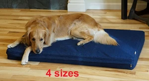 Almohadilla de cama de espuma viscoelástica ortopédica duradera impermeable para perro con cubierta de mezclilla extraíble - Imagen 1 de 6