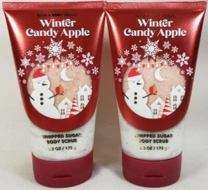 Bath Body Works WINTER CANDY APPLE Whipped Sugar Body Scrub 6.2 oz Lot of 2 - Picture 1 of 3