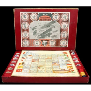 Jeu du grand concours d'aviation  vers 1909   / jouet ancien - Picture 1 of 13