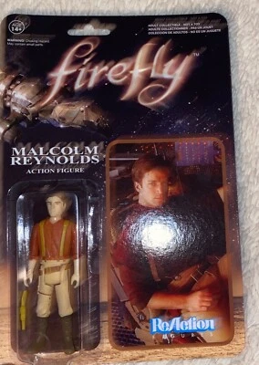 Figura de acción retro Firefly 3 3/4 pulgadas Malcolm Reynolds Reaction Funko  Foto 1 de 2
