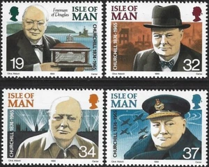 1990 Isle of Man Sg 455/458 25th Death Anniversary of Sir Winston Churchill MNH - Picture 1 of 2