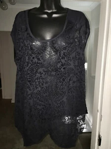 SPEEDWAY DIFFUSION DARK NAVY BLUE SLEEVELESS TOP SIZE XL - Picture 1 of 3