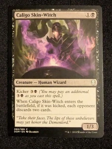 Caligo Skin-Witch Magic the Gathering Dominaria Kreatur Mensch Zauberer Common - Bild 1 von 2