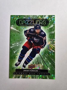 JAKUB VORACEK 2022-23 Upper Deck Series 1 Green Dazzlers #DZ-7  - Picture 1 of 2