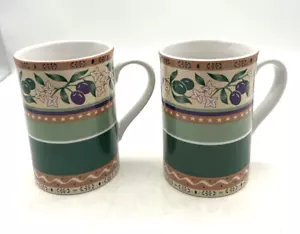 Retro Sango Olivia Tee Kaffee 10 Unzen Becher #4865 2er Set Ersatzbecher - Bild 1 von 8