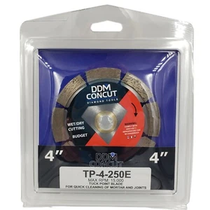 DDM Concut Diamond Wet Dry Tuck Point 4" Blade Angle Grinder Mortar Joints NEW - Picture 1 of 6