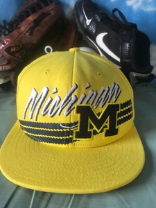 Michigan Wolverines Hat Adidas U of M see description Flex fit Fitted Cap H5  - Picture 1 of 5