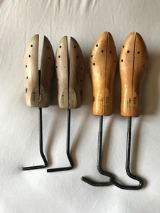 VTG Lot SHOE TREES KEEPERS STRETCHER Redhead 2 Rochester Wood Metal Ladies 7b-9a - Picture 1 of 6