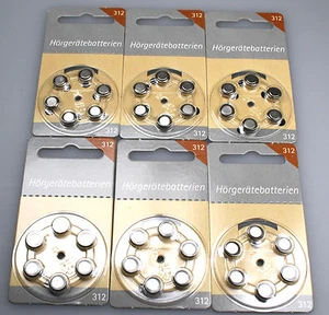 36 Hörgeräte Batterien Basic Hörex Größe 312 NEU