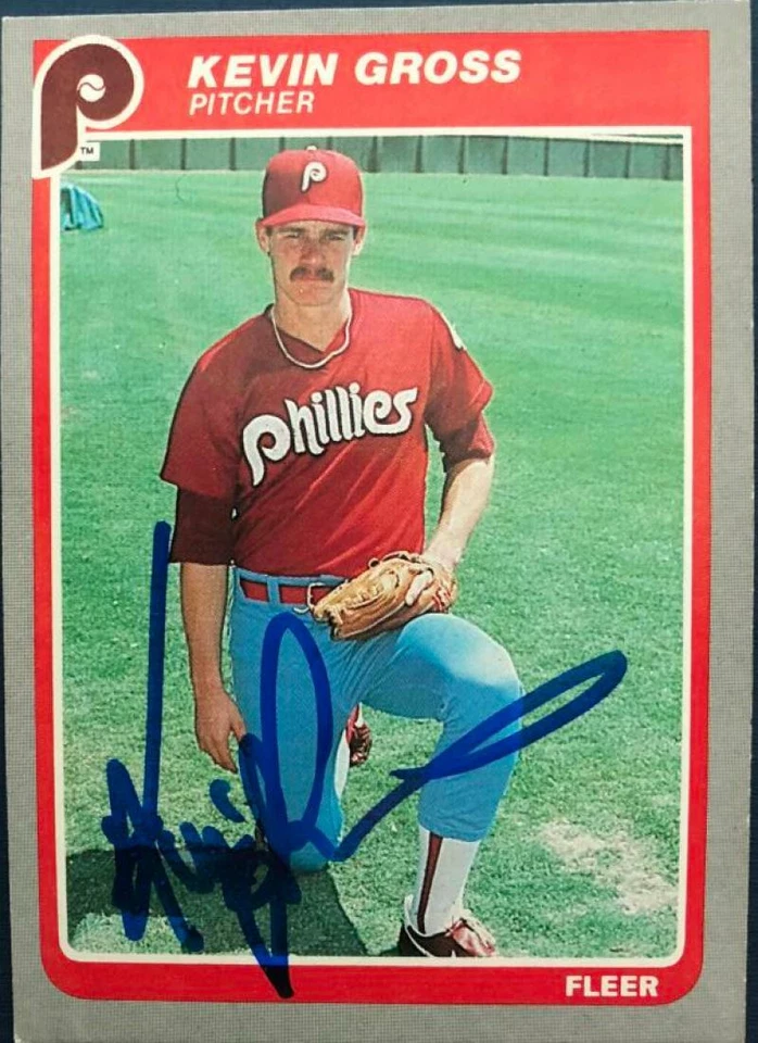 Fleer #252 1985 autografiado por Kevin Gross Foto 1 de 1