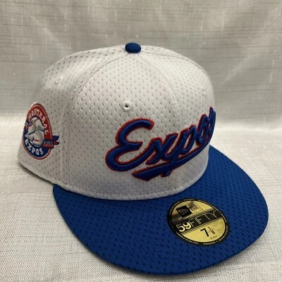 NEW ERA MENS MONTREAL EXPOS 59FIFTY RARE VINTAGE MESH FITTED HAT SIZE 7 1/8 NEW - Image 1 of 4